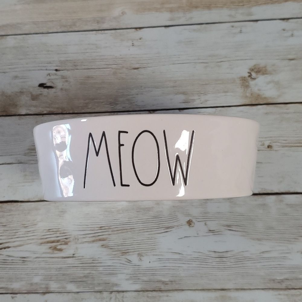 Rae Dunn Artisan Collection by Magenta Meow Cat Cats Feline Bowl Kitty Kat‎ Puss